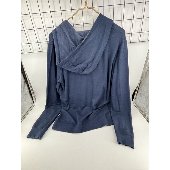 Jason Scott Small Blue Hoodie Sweatshirt Modal Cotton Blend - Picture 2 of 4